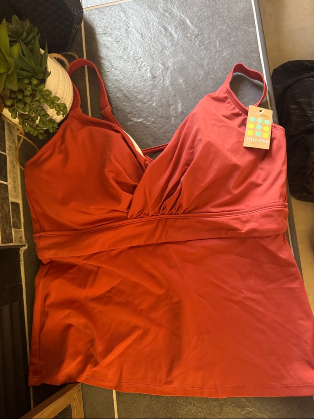 title nine 38D/DD NWT Metis Terracotta Underwire Sport Tankini